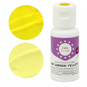 Краситель гелевый Cake Colors 107 LEMON YELLOW